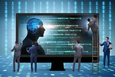 Cognitive computing and machine learning concept 写真素材