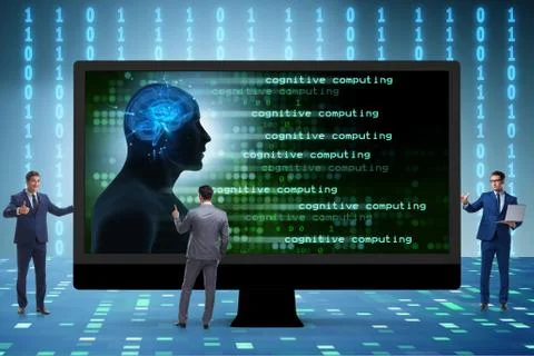 The cognitive computing and machine learning concept Stock-Fotos