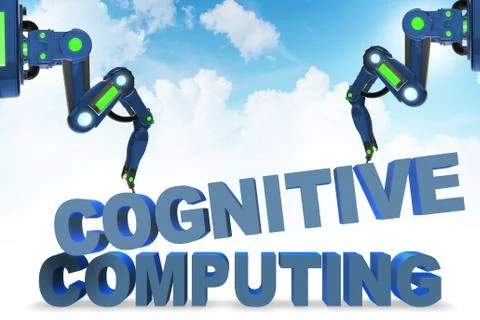 Cognitive computing concept - 3d rendering イラスト素材