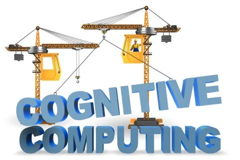 Cognitive computing concept - 3d rendering 库存照片