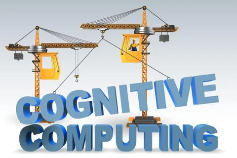Cognitive computing concept - 3d rendering 스톡 사진