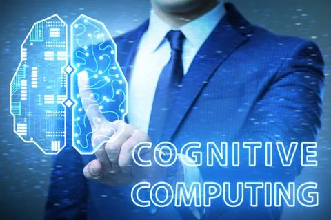 Cognitive computing concept as modern technology 库存照片