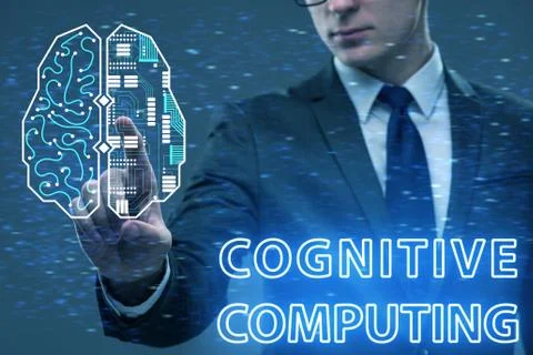 Cognitive computing concept as modern technology 库存照片