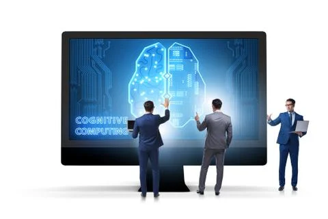 Cognitive computing concept as modern technology 库存照片