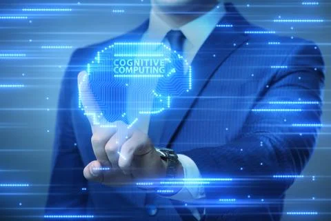 Cognitive computing concept as modern technology 写真素材