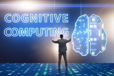 Cognitive computing concept as modern technology 库存照片