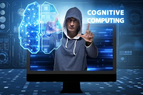 Cognitive computing concept as modern technology 库存照片
