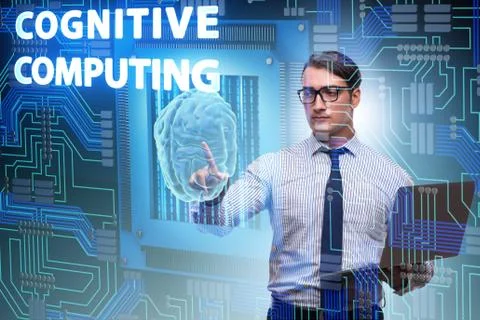 Cognitive computing concept as modern technology 写真素材