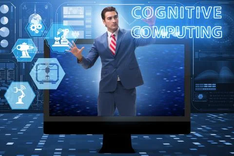 Cognitive computing concept as modern technology 写真素材