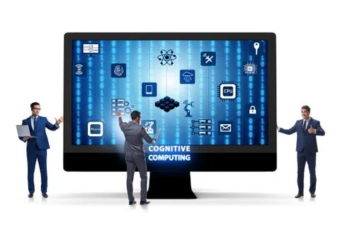 Cognitive computing concept as modern technology 库存照片