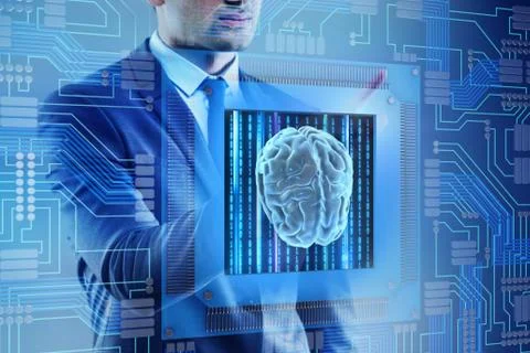 Cognitive computing concept as modern technology Foto stock