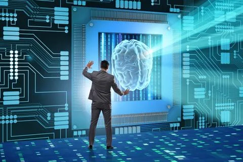 Cognitive computing concept as modern technology 写真素材