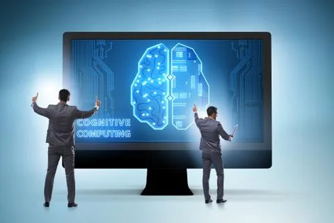 Cognitive computing concept as modern technology Foto stock