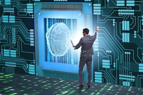 Cognitive computing concept as modern technology Stock-Fotos