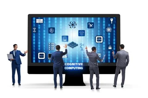 Cognitive computing concept as modern technology 库存照片