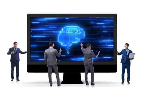 Cognitive computing concept as modern technology 写真素材