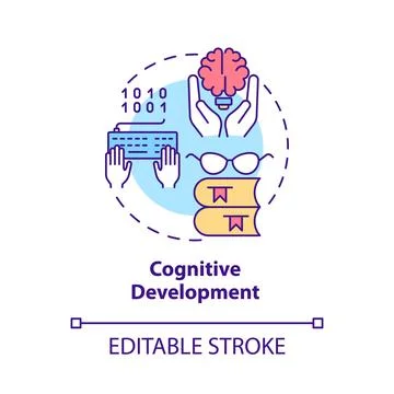 Cognitive development concept icon イラスト素材