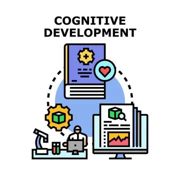 Cognitive development process learning science research Stock-Illustration