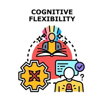 Cognitive flexibility finding new solutions vector Stock Illustration