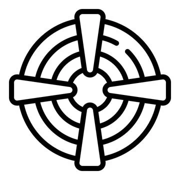 Cognitive focus icon outline vector. Human development Illustrazione stock