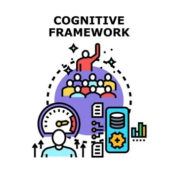 Cognitive framework developing ideas and managing data Stock Illustration