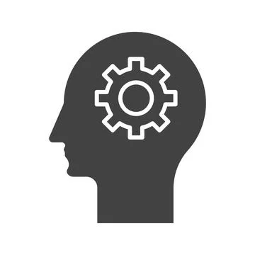 Cognitive icon vector image. Stock Illustration