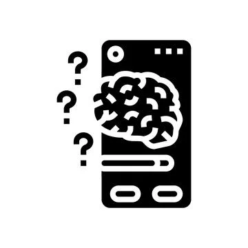 Cognitive load ux ui design glyph icon vector illustration Stock Illustration