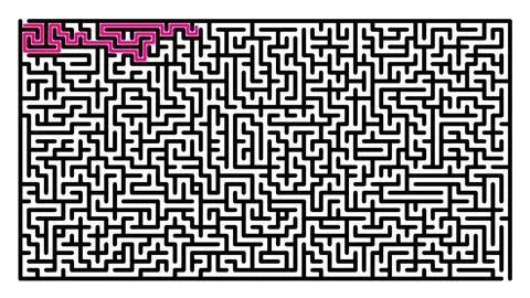 Cognitive Maze Path Illustration Video Stock Footage 322944912
