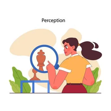 Cognitive skill. Human cognitive function, ability or capacity to process Stock Illustration