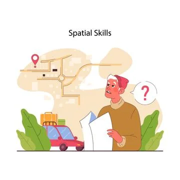 Cognitive skill. Human cognitive function, ability or capacity to process Stock Illustration