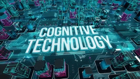 Cognitive Technology with digital technology concept Stock Footage 103062963