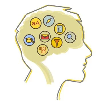 Cognitive Thinking - Challenges - Abstract Illustration Stock Illustration