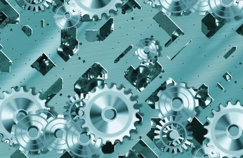 Cogs and clockwork machinery 스톡 일러스트