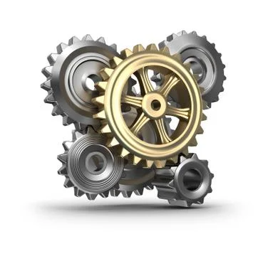 Cogs and gears. Stock Illustration