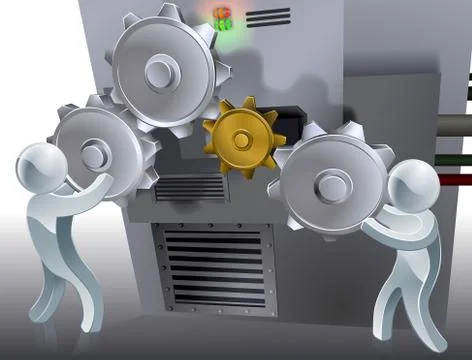 Cogs concept Illustrazione stock