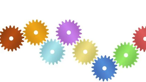 Cogs as concept of teamwork Stock Illustration