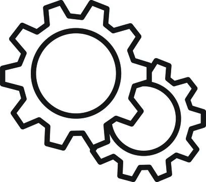Cogs Configuration Settings Icon Stock Illustration