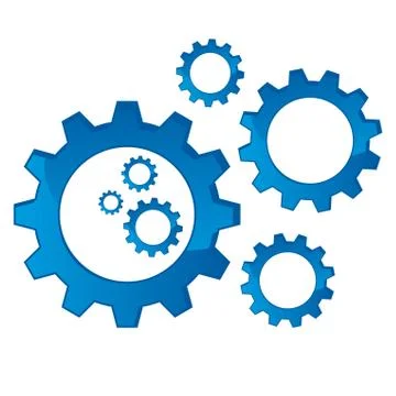 Cogs mechanical Stock Illustration