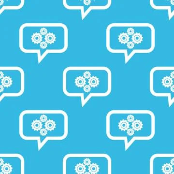 Cogs message pattern Stock Illustration