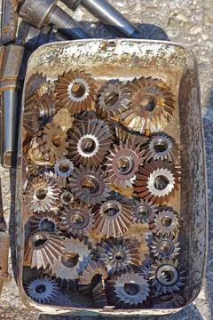 Cogs parts box Stock Photos