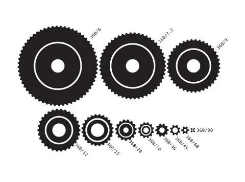 Cogs set Stock Illustration
