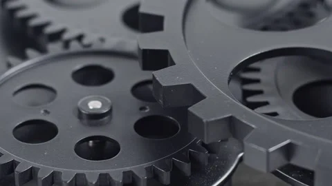 Cogs Wheel Gears Rotating in Harmony Human Brain Idea Stock Footage 274371953