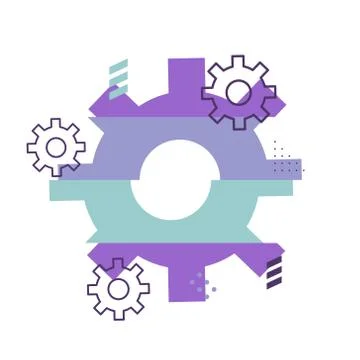 Cogwheel background Stock Illustration