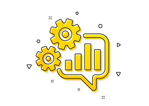 Cogwheel chat icon. Engineering tool sign. Vector Stock Illustration