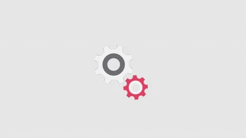 Cogwheel gear icon animation loop motion graphics video transparent backgro.. Stock Footage 240891046