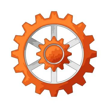 Cogwheel illustration Illustrazione stock