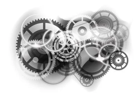 Cogwheel industry Illustrazione stock