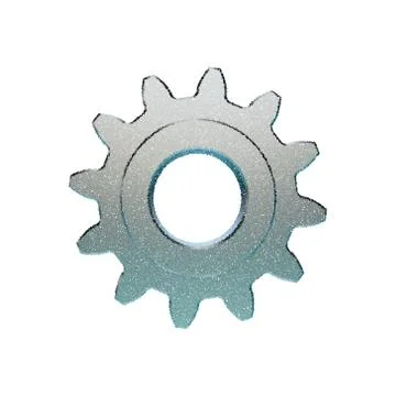 Cogwheel. Isolated on white background. Vector illustration. Иллюстрация