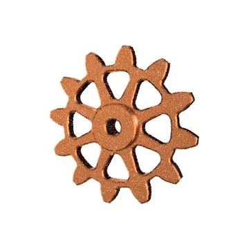 Cogwheel. Isolated on white background. Vector illustration. Stock Illustration