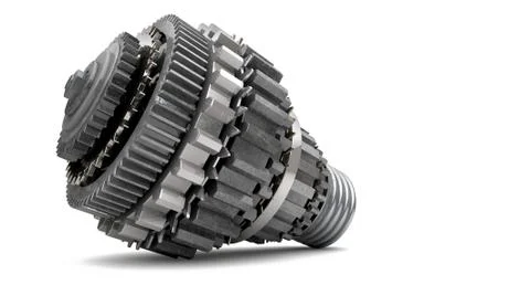 Cogwheel lightbulb shape concept Stock Illustration